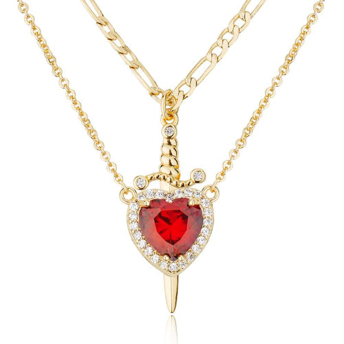 Sorella™ Gold Plated Heart Pendant Necklaces