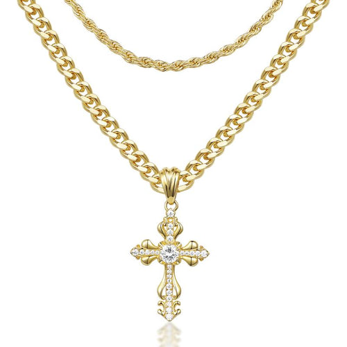 Sorella™ Layered Cross Necklace