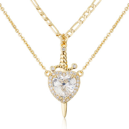 Sorella™ Gold Plated Heart Pendant Necklaces
